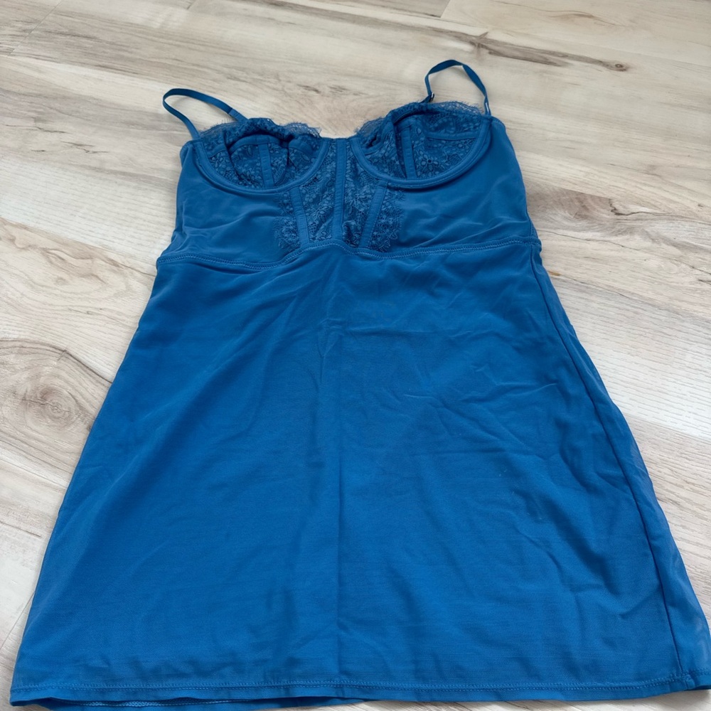Urban Outfitters Blue Corset Dress